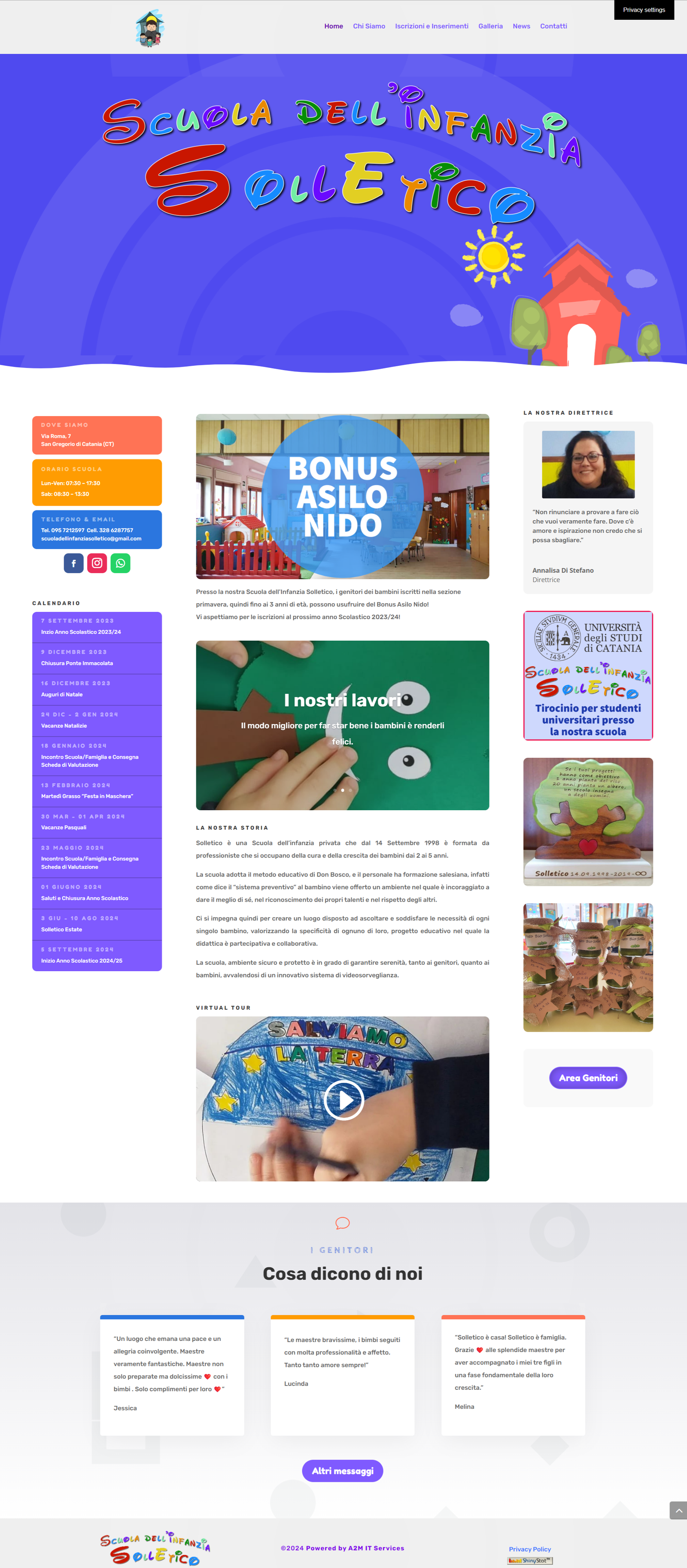 Website Scuola Infanzia Solletico