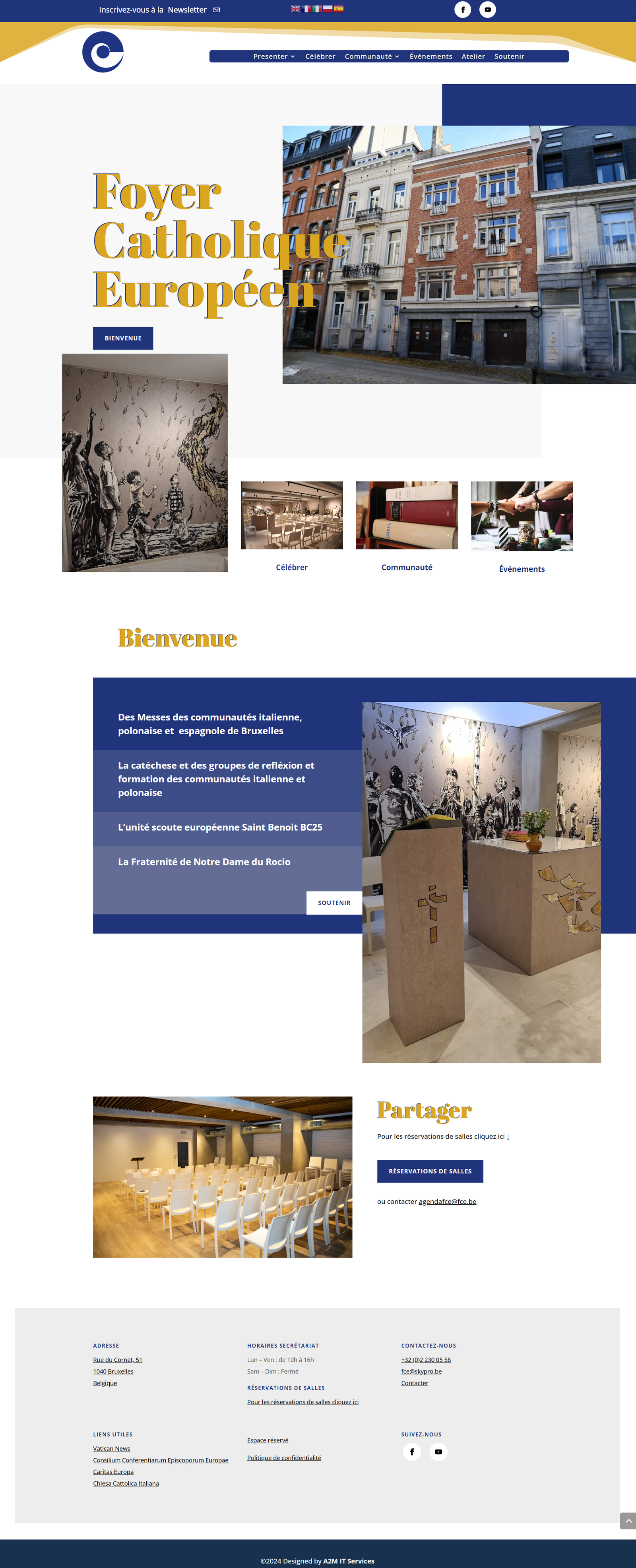Website Foyer Catholique Europeen